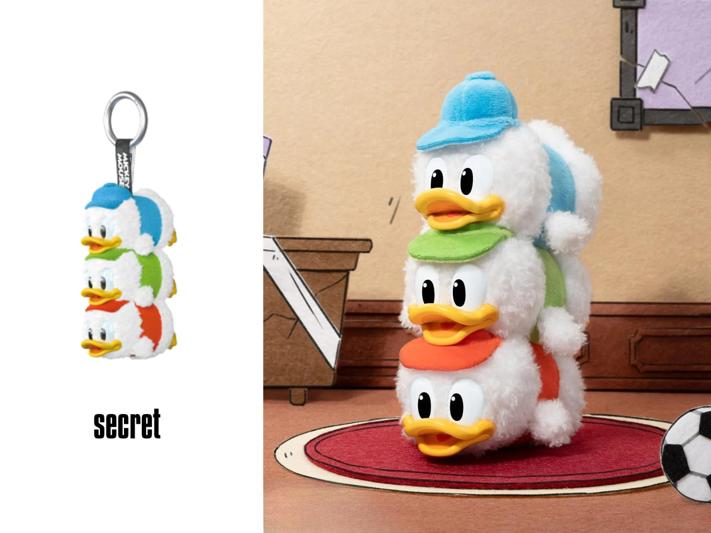 DISNEY ミッキーファミリー キュート トゥギャザー シリーズ ぬいぐるみキーチェーン